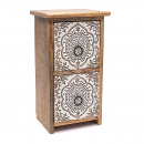 Drawer cabinet mandala print