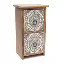 Drawer cabinet mandala print