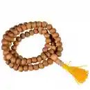 Sandelholz Mala 108 Perlen 8mm gelb/rot