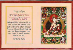 Mini-Falt-Thangkas : Weiße Tara
