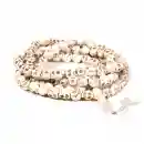 Mala bone 108 skull shaped beads + Guru bead