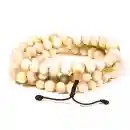 Muschelmala natur 108 Perlen 8mm