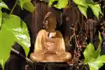 Buddha aus Holz, 20 cm
