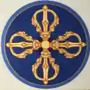 Doppel Vajra Aufkleber