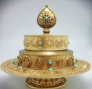 Brass Mandala with stand 17cm - Kopie