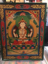 Chenrezig Nepal Holztafel bemalt