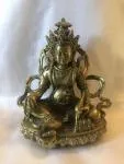 gesegn. goldener Zambala Statue, 15cm hoch
