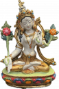 White Tara Statue Copper coloured 4 Inch