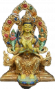 Maitreya Statue copper coloured 4 inch