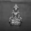 Mini-Statue Amitayus - versilbert