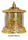 Hand spun Amitabha Mantra Prayer Wheel