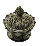 Lotus 8 AS incense burner (small)-blue