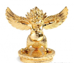 Garuda Statue vergoldet