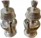 Bhumpa Ritualvase Set versilbert
