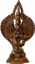 1000armiger Avalokiteshvara Statue 15 cm vergoldet