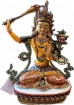 Handbemalte Manjusri Statue