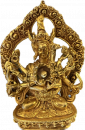 Guhyasamaja Statue 10 cm vergoldet