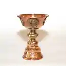 Butterlampe mit Verzierung Kupfer