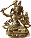 Manjusri Statue 10cm vergoldet