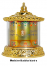 Hand-spinned Prayer Wheel Medicine Buddha