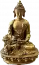 MedicineBuddha Statue 10 cm gold plated