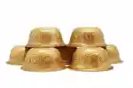 Elegant offering bowls set with 8 large lucky symbols