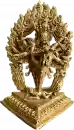 Vajrakilaya Phurpa Statue 9 cm vergoldet
