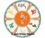Avalokitesvara Mantra Aufkleber : Om Mani Padme Hum