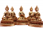 Dhyani Buddhas Statuen - 5 Buddha Familien SET