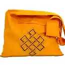 Lama-Tasche Orange mit endlosem Knoten