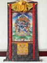 Vajrakilaya thanka with brocade