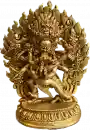 Vajrakilaya Statue 13 cm vergoldet